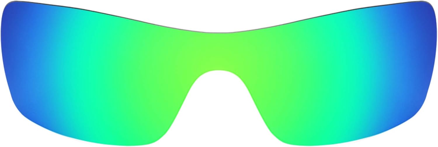 Revant Replacement Lenses for Oakley Batwolf OO9101 Sunglasses - Non-Polarized Mirrored Emerald Green