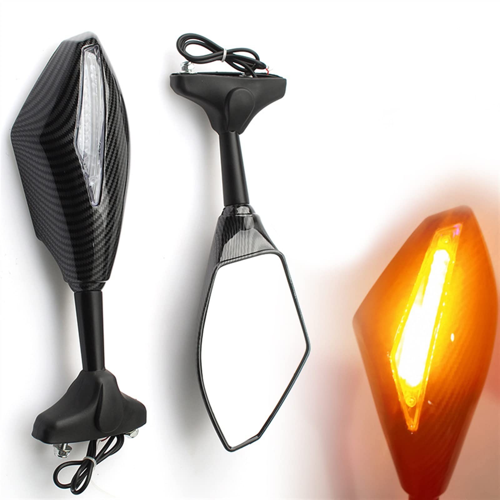 Rétroviseurs moto clignotants LED pour corriger la visibilité CBR