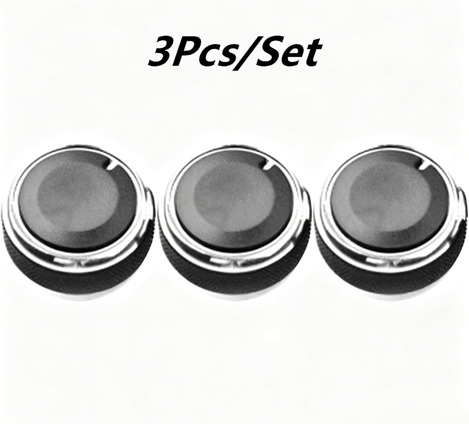Air Conditioner Switch AC Knob Climate Control Button Trim Heater Climate Control Buttons Car Accessories 3pcs | Blue