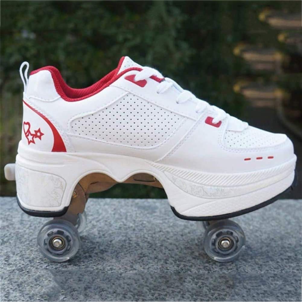Wedsf Kids Roller Skate In Removable Multifunctional