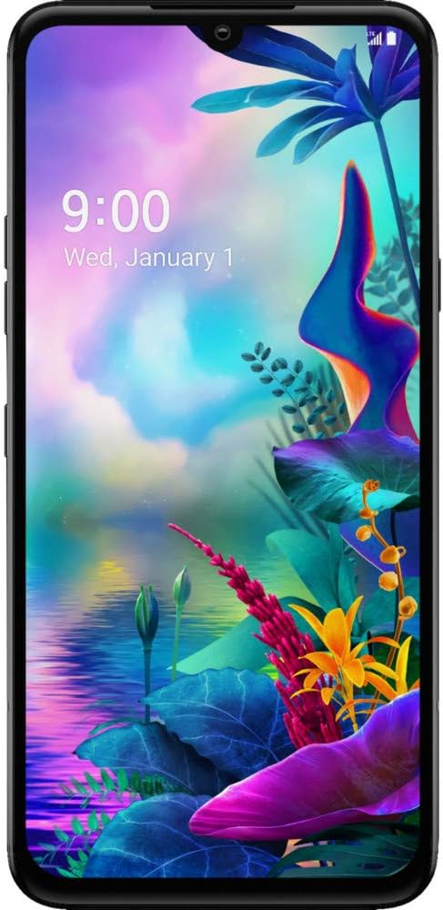 LG G8X ThinQ Smartphone, 128GB, 6.4", WIFI + GSM Unlocked - Aurora Black (Renewed)