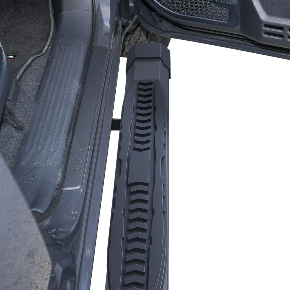VANGUARD 5 Inches Running Boards Compatible with 2024-2025 Toyota Tacoma | Double Cab | Black Powder Coat | Q235 Structural Steel CB1 Running Boards