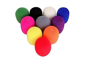 10 Pcs Reusable Foam Mic Cover, Minimize Noise for Karaoke DJ and Other Handheld Microphones