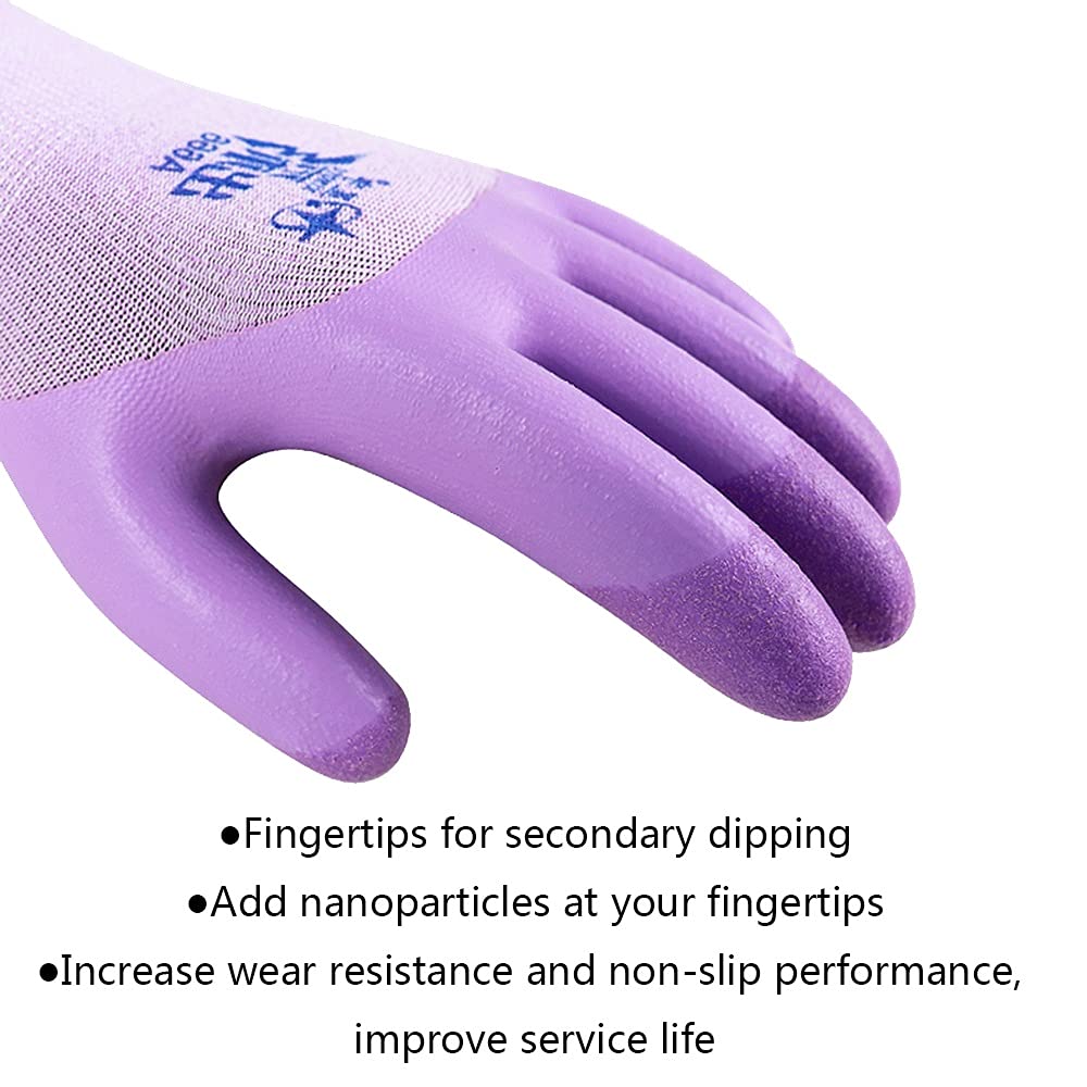Axdwfd 12 Pares de Guantes de jardín, Guantes de jardinería a Prueba de puñales Masculinos y Femeninos, Guantes de Trabajo de Seguridad, jardín, Patio, maquinaria (Color : Blue)