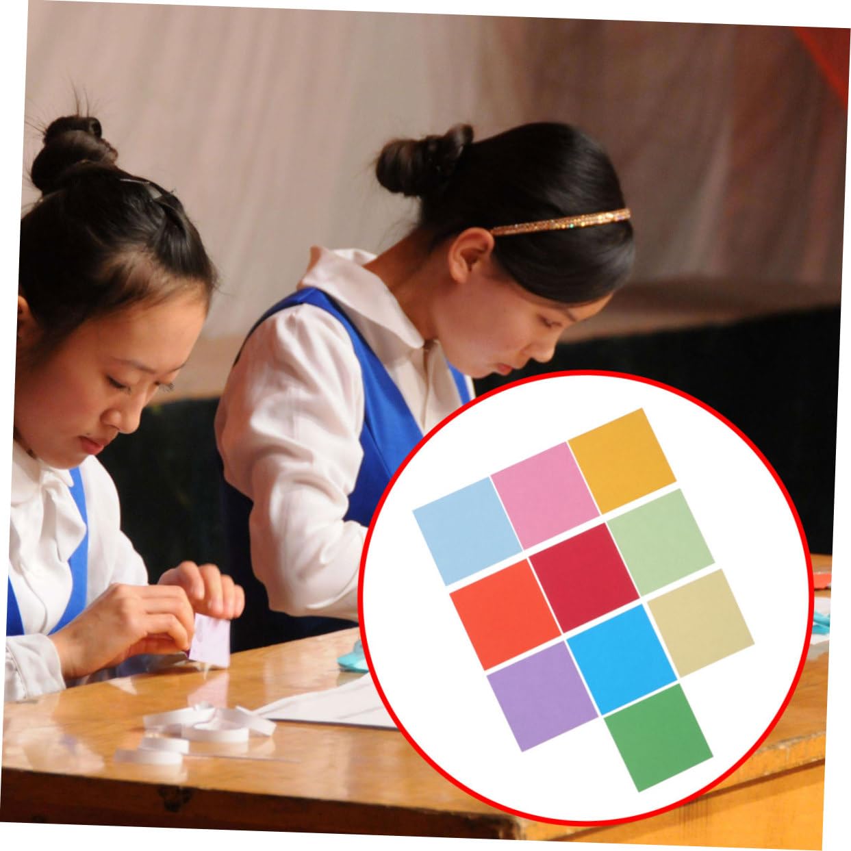 Doppelseitiges Origamipapier für Kinder, Stück, Quadratisch