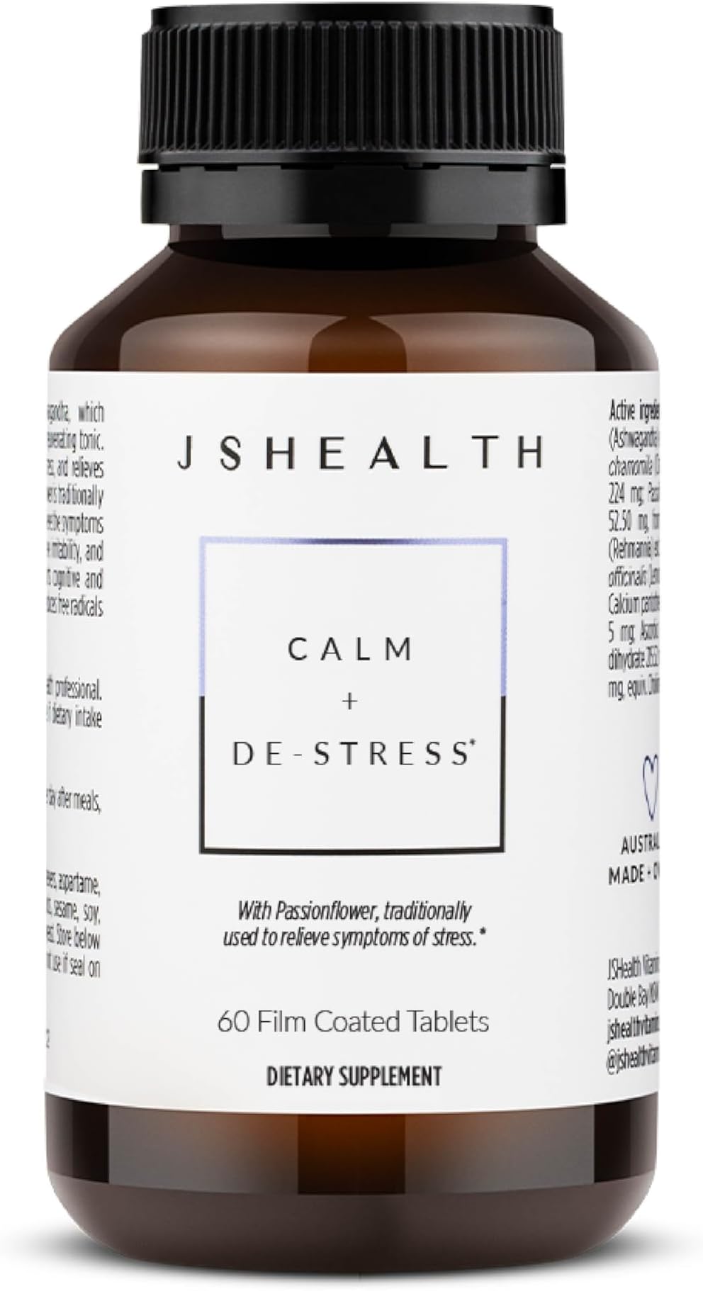 Calm + Destress Supplement - 60 Capsules