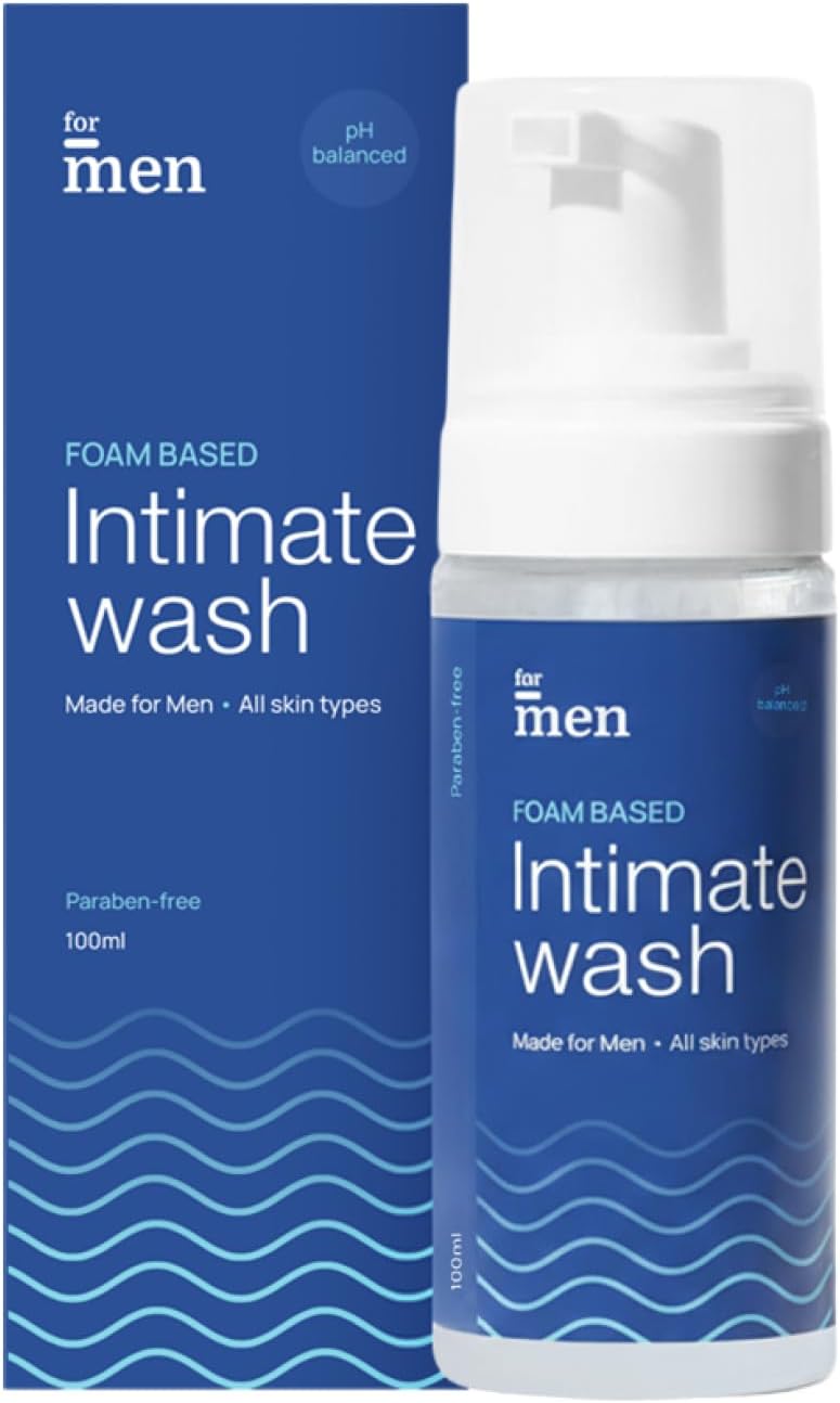 ForMen Intimate Wash for Men | pH Balanced Foam Based | Intimate Hygiene Wash | Anti Bacterial, Anti Fungal Sulphate & Paraben Free | with Aloe Vera and Tea Tree Oil - 100ml