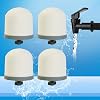 HUINING Ceramic Dome Water Filter Replacement Filter for Water Prefilter Unit Filter Media Replacement 0.15 to 0.5 Micron for Household Water Bucket Filtration System Water Jug (Pack of 4)