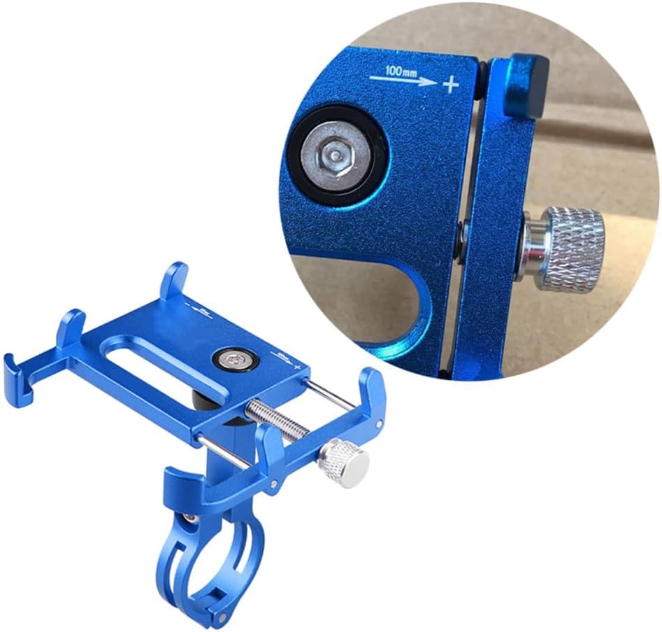 Zerodeko Adjustable Bike Phone Holder - Handlebar Clip Stand for Lightweight Design Rotation Mounting Color