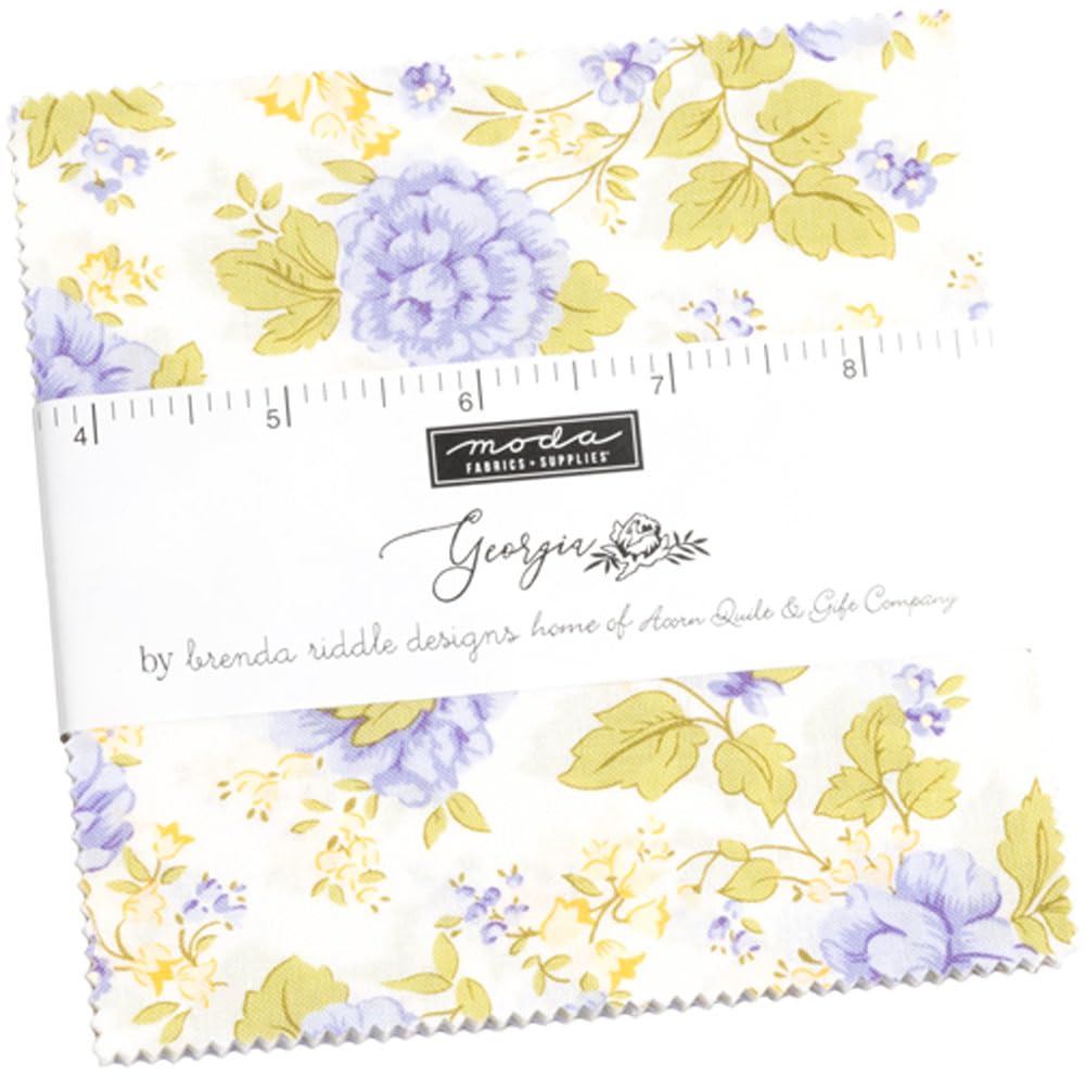 Moda Fabrics Georgia Charm Pack by Brenda Riddle Designs 18770PP, 5 inches
