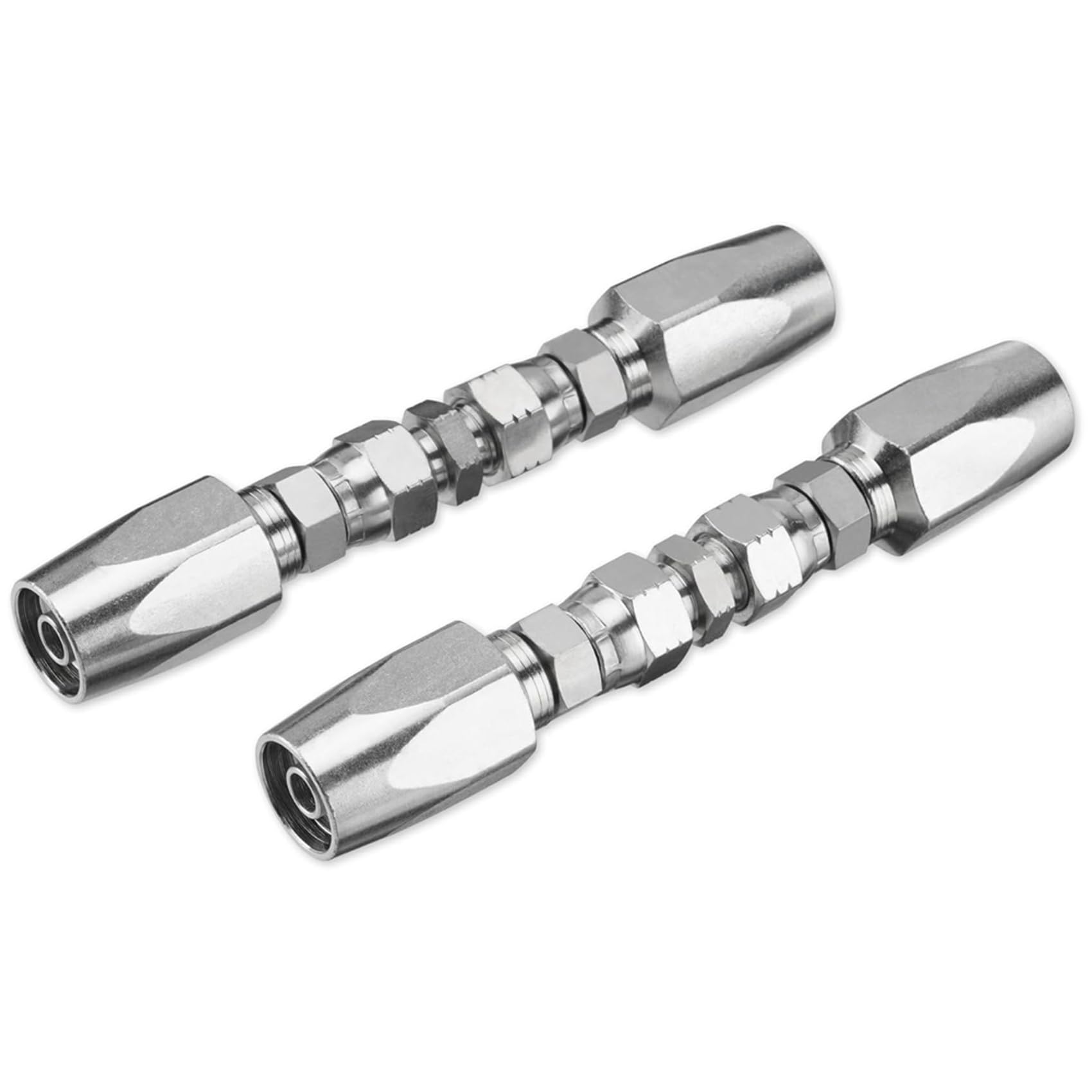 6-Teiliges Reparaturset für Hydraulikschläuche, Wiederverwendbar, Wiederverwendbare 2-Adrige Hydraulik-Reparaturverschraubung 3/8