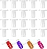 200 Pcs Nail Display Tips, Nail Polish Display Rings, Manicure Art Practice Tool for Polish Practice, Beginners, Natural Color
