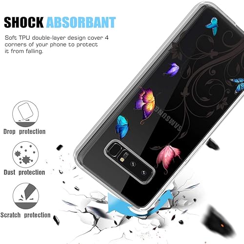 Miniatura 7 de Funda de teléfono para Galaxy Note 8, Samsung Note 8 para niñas y mujeres, TPU suave y transparente, a prueba de golpes, funda protectora