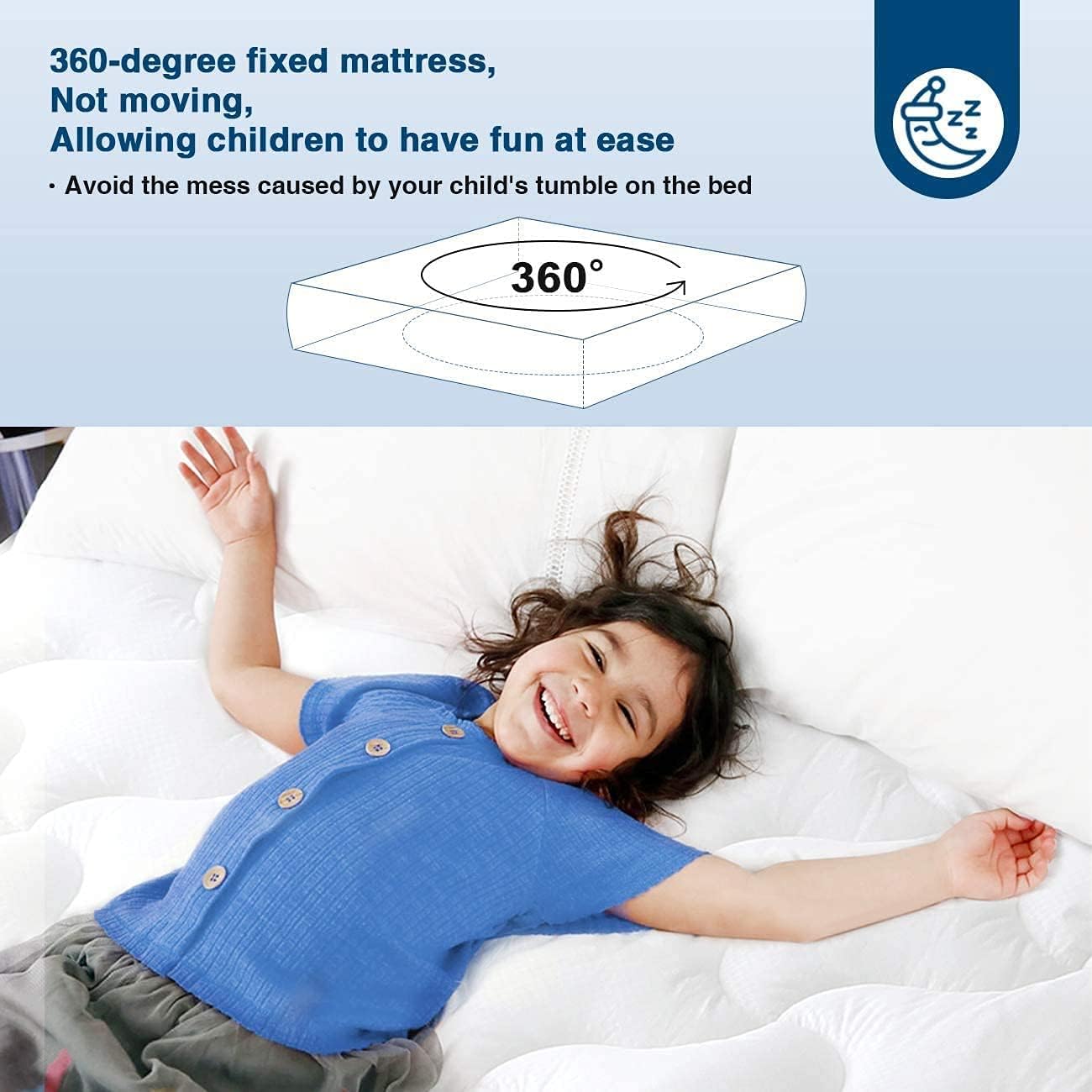 viewstar Cooling Queen Size Mattress Pad,Pillow Top Mattress Topper Cover, Thick Mattress Cover with Down Alternative Fill,6-21" Deep Pocket for Queen Size Bed Soft and Breathable,60 x 80 inches