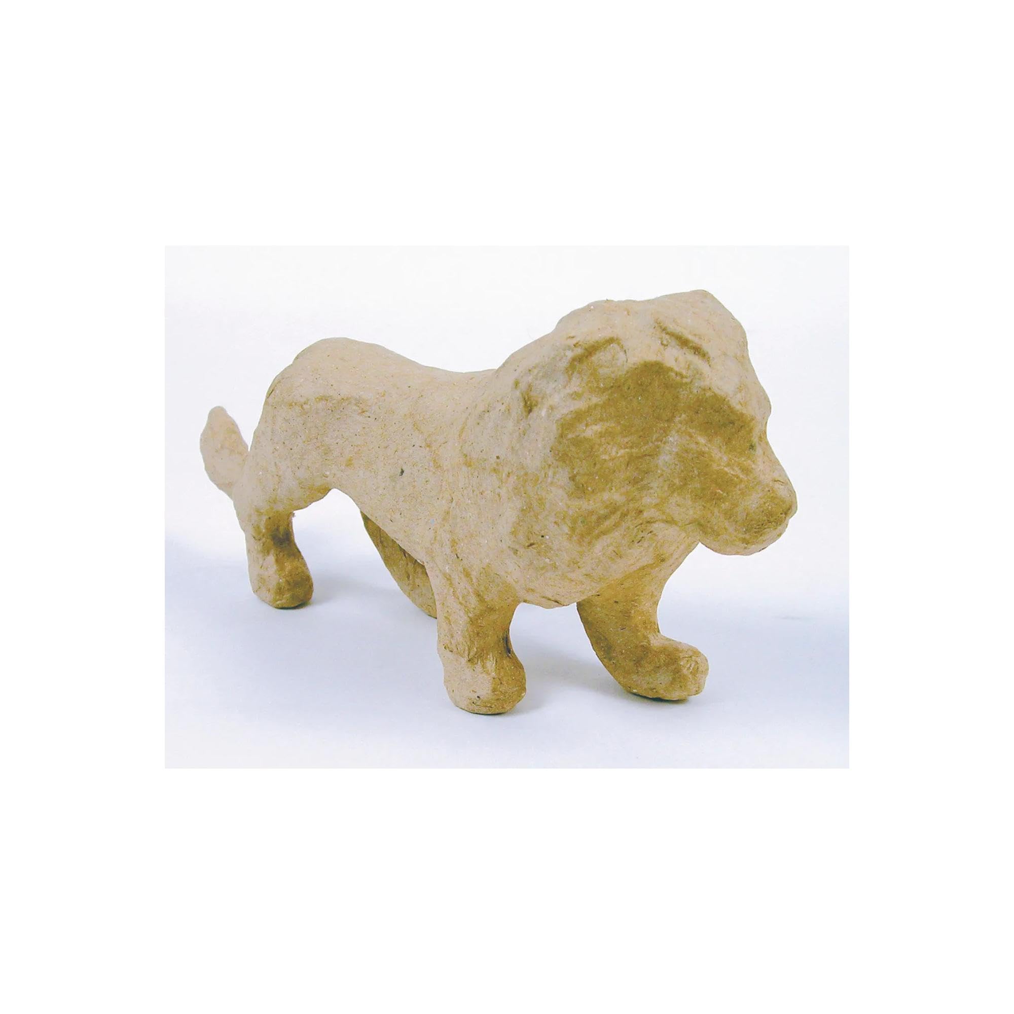 Décopatch NO735Opack - Soporte de papel marrón maché 11,5 x 3,5 x 13,5 cm, reno, paquete de 5