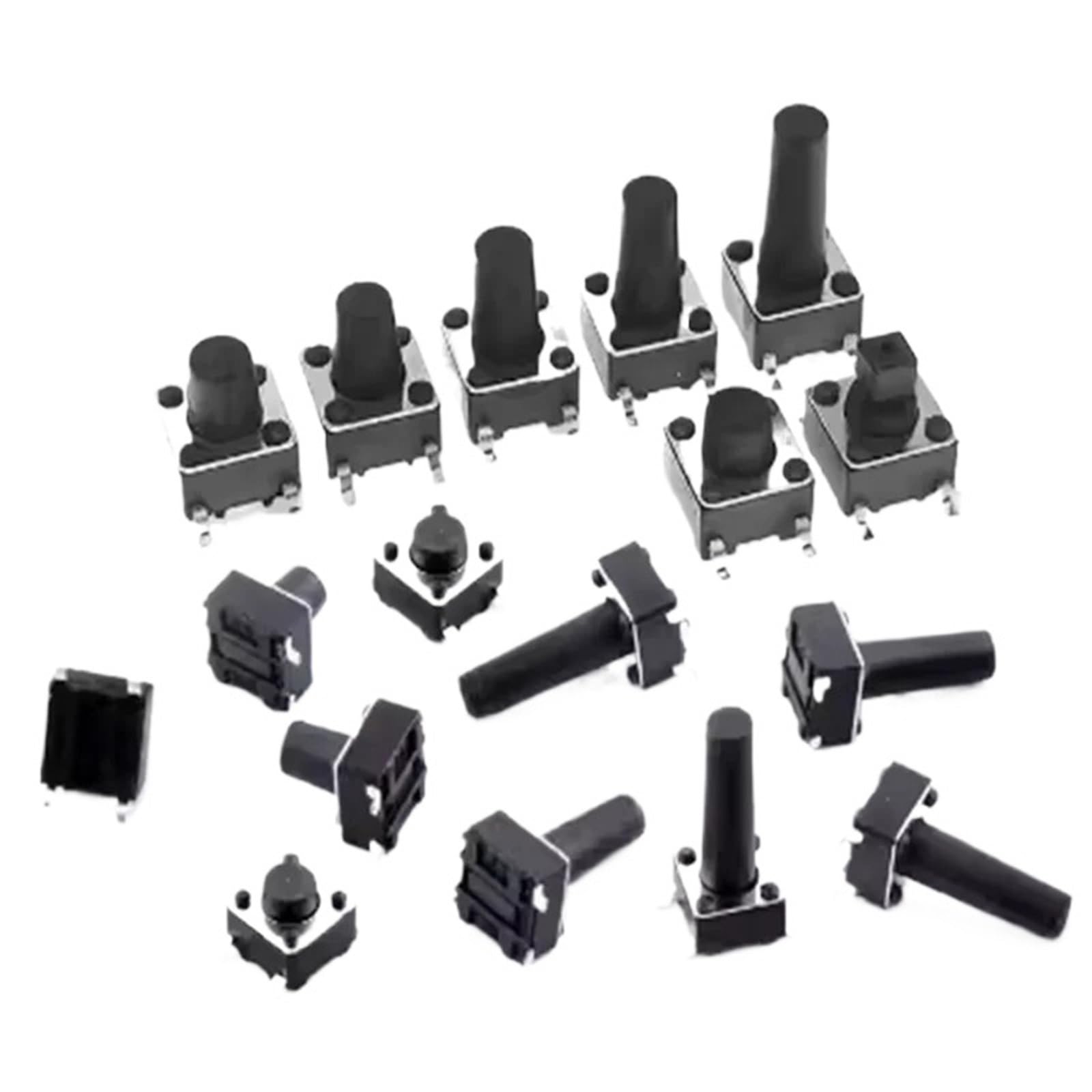 Tact push button switch 6x6x10 SMD de 4 pines microinterruptor para placas electrónicas 6