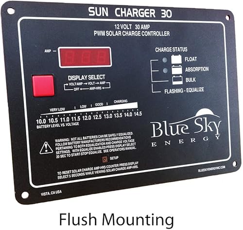Miniatura 2 de Controlador de carga solar SC30 30A PWM con pantalla, totalmente programable para baterías de plomo-ácido o litio