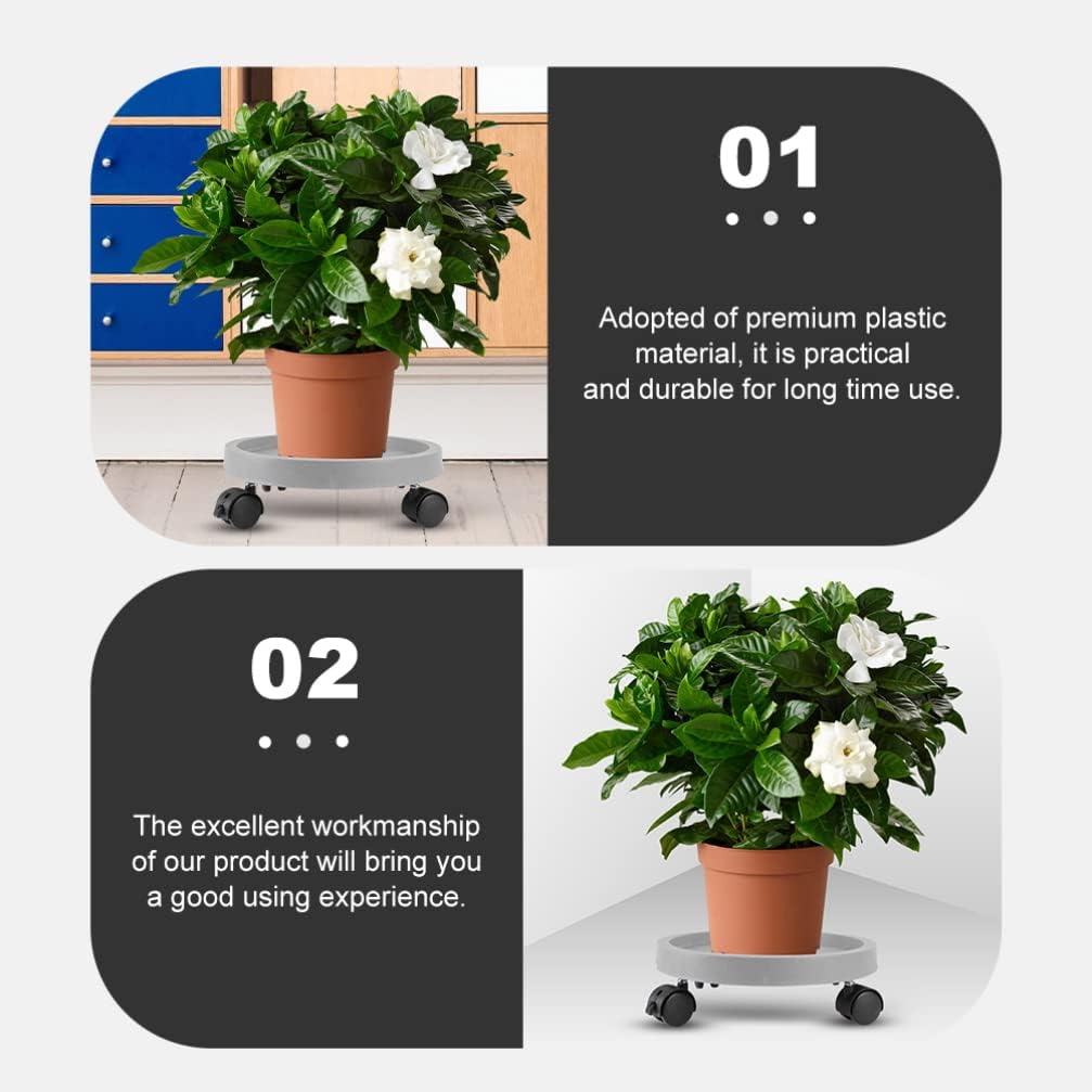 Vaguelly Flower Pot Tray Water Drainage Flowerpot Bottom Base for Plants Design Easy to Use Multi-Purpose Gardening Tool