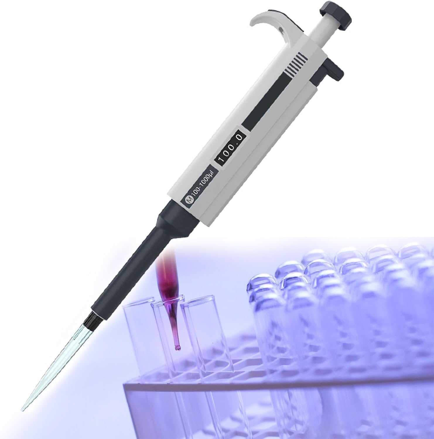 0.1μl 10Ml Micropipette, Scientific Lab Single Channel