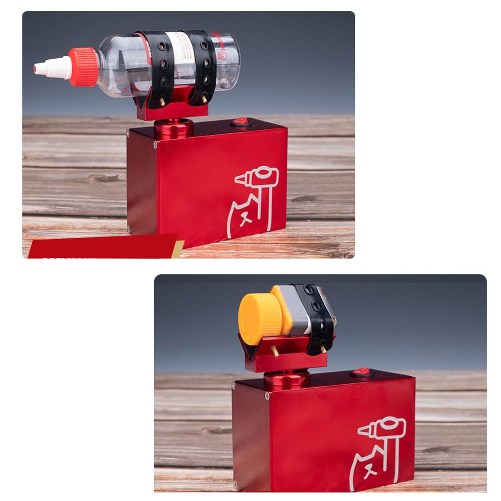 Máquina agitadora de pintura, mezcladora eléctrica para esmalte de uñas, acrílico, pintura de modelo, tinta de tatuaje y pigmento con vibración de 360° y correa ajustable