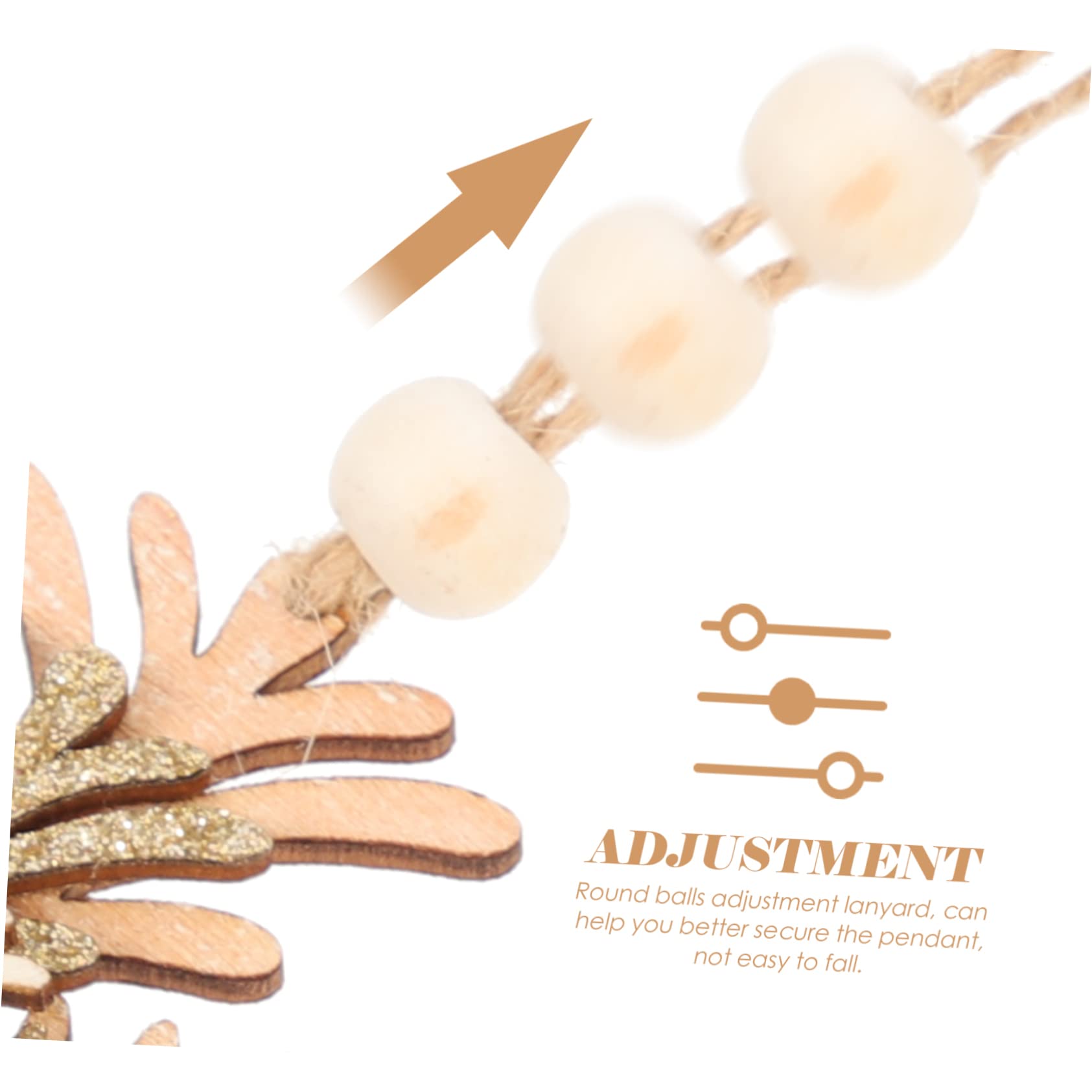 CLMJHG FCXDMY 30 pièces Ornements d'arbre de Noël Pendentifs Flocon de Neige de Noël décorations en Bois pour Suspendre Noël