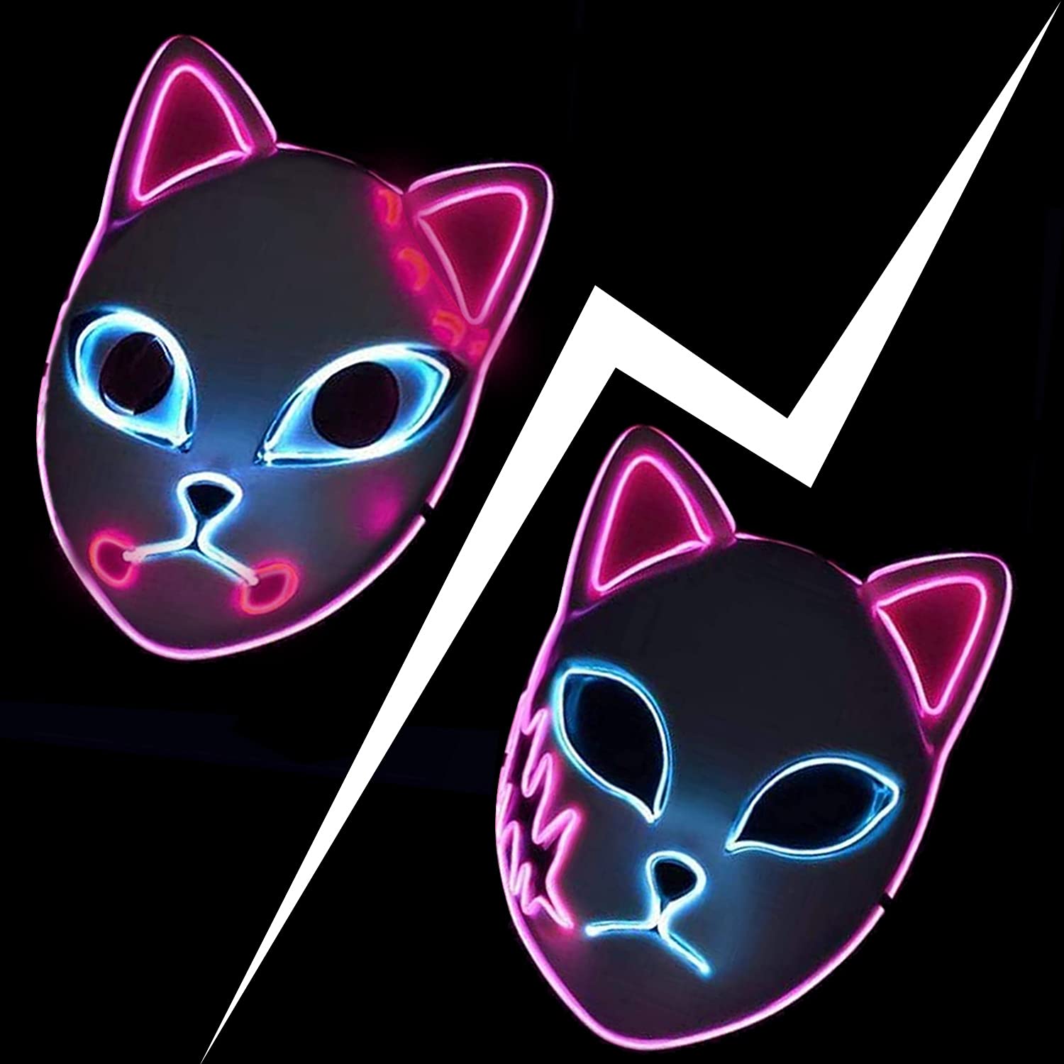 Buy Anime Cosplay Demon Slayer Mask 2 Packs Japanese Kimetsu No Yaiba