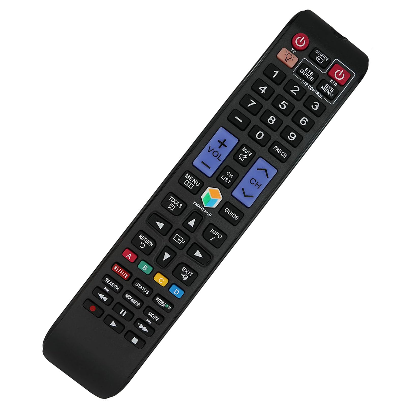 Replacement Remote Control for Samsung UN40HU6950FXZA UN40H5003AF UN28H4500AF UN24H4500AF UN50F5000 UN32F5050 UN40F5050 Smart 3D LED HDTV TV