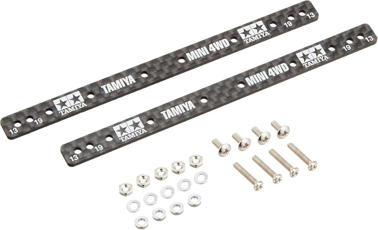ミニ四駆　HG カーボンマルチ補強プレート　13・19mmローラー用カーボン Amazon.co.jp | タミヤ ミニ四駆グレードアップパーツシリーズ No.497