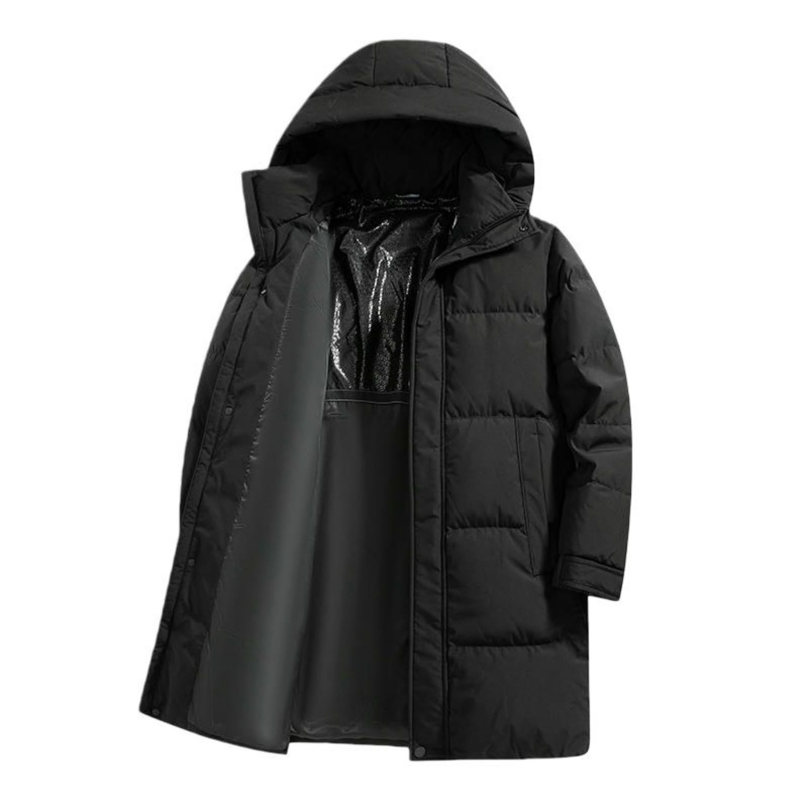 Doudoune à capuche médiévale homme veste d'hiver classique chic - 6
