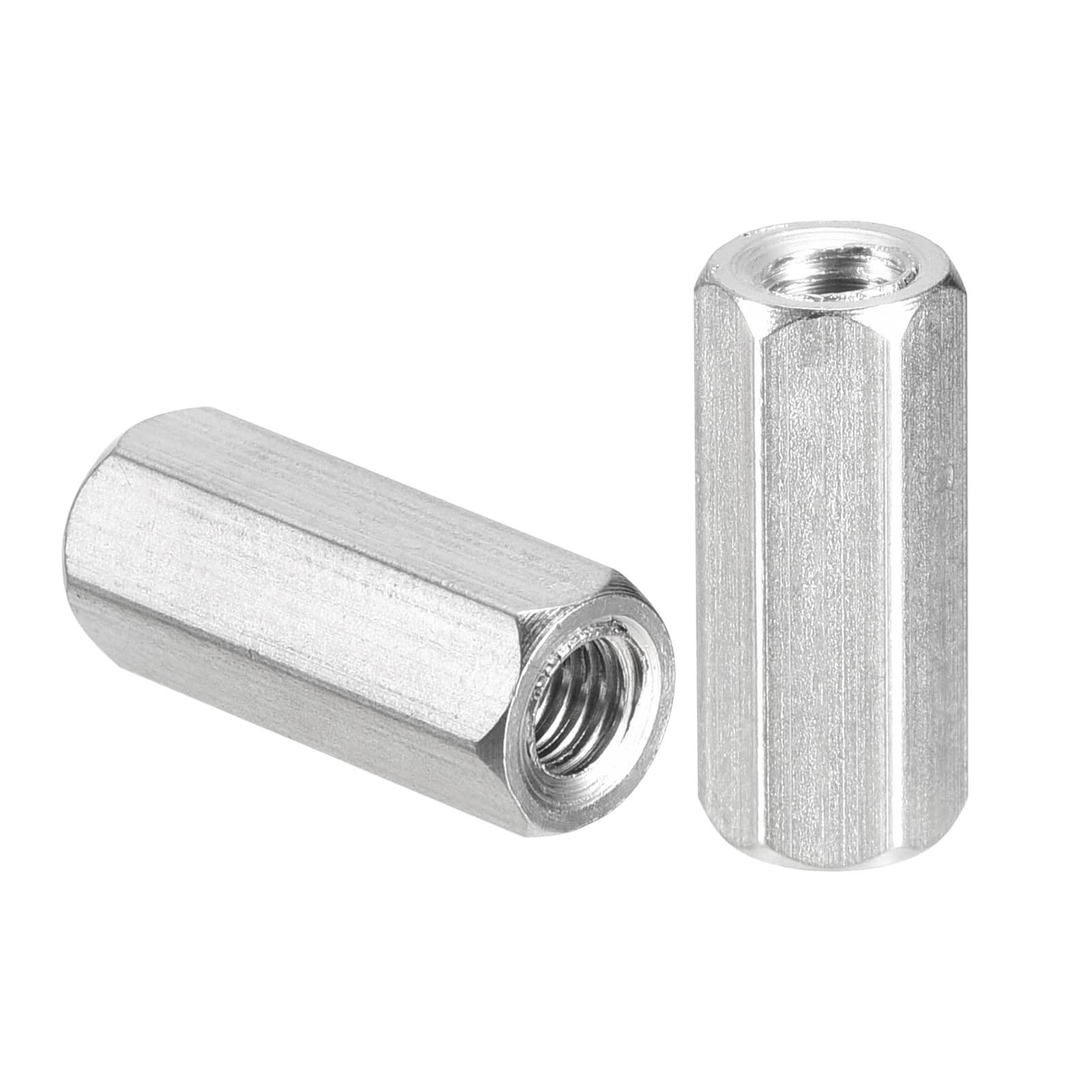 TA-VIGOR M5 x 20mm Hex Coupling Nuts, 304 Stainless Steel Threaded Rod Connector for Home Machine Industrial 8 Pcs