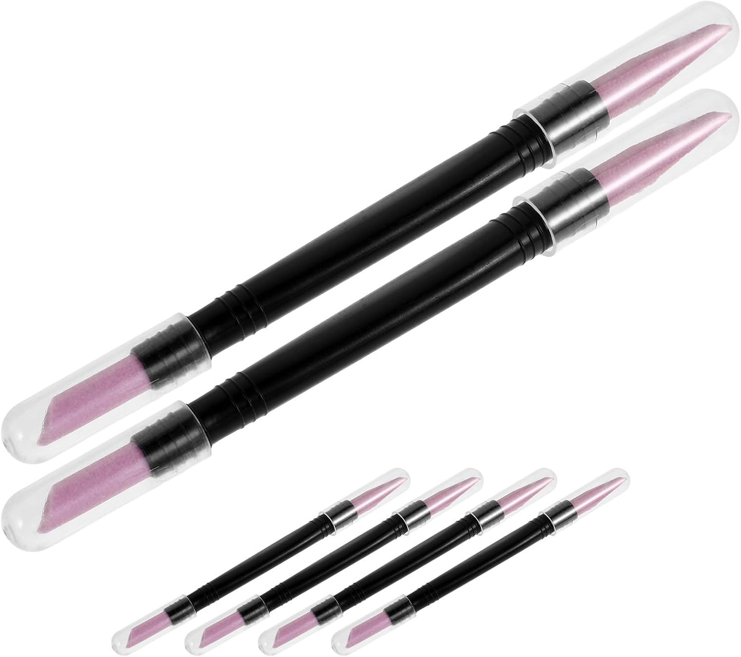 6pcs Multi-Function Nail Sanding Pen Dual-Ended Skin Removing Tool Manicure Nail Grinding Pen for Precise Cuticle Care and Polishing at Home Or Salon