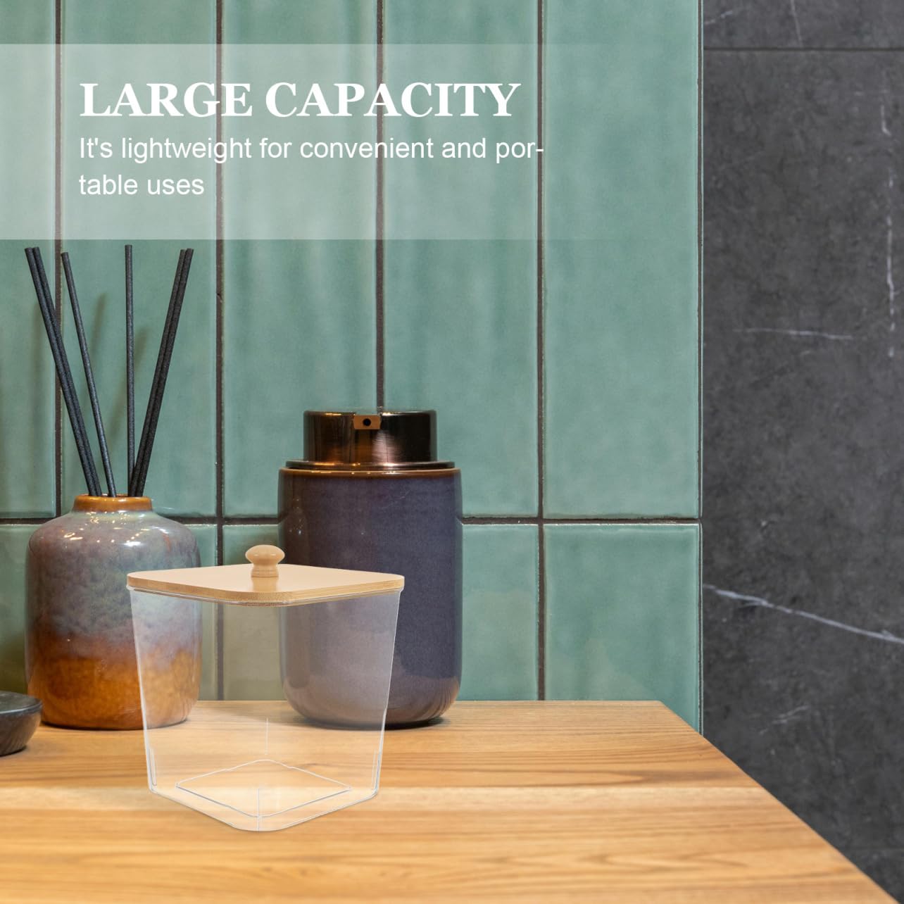 Ciieeo Contenitore Trasparente Con Coperchio Per Detersivi Lavatrice Organizer Lavanderia 6.69X6.10X6.10In Conservazione Capsule Perle Profumate Fogli Asciugatrice