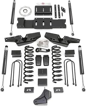ReadyLIFT 49-19631 6 Lift Kit with Falcon Shocks with Ring and Crossmember High Output Diesel Motor For Dodge/Ram 3500 4WD