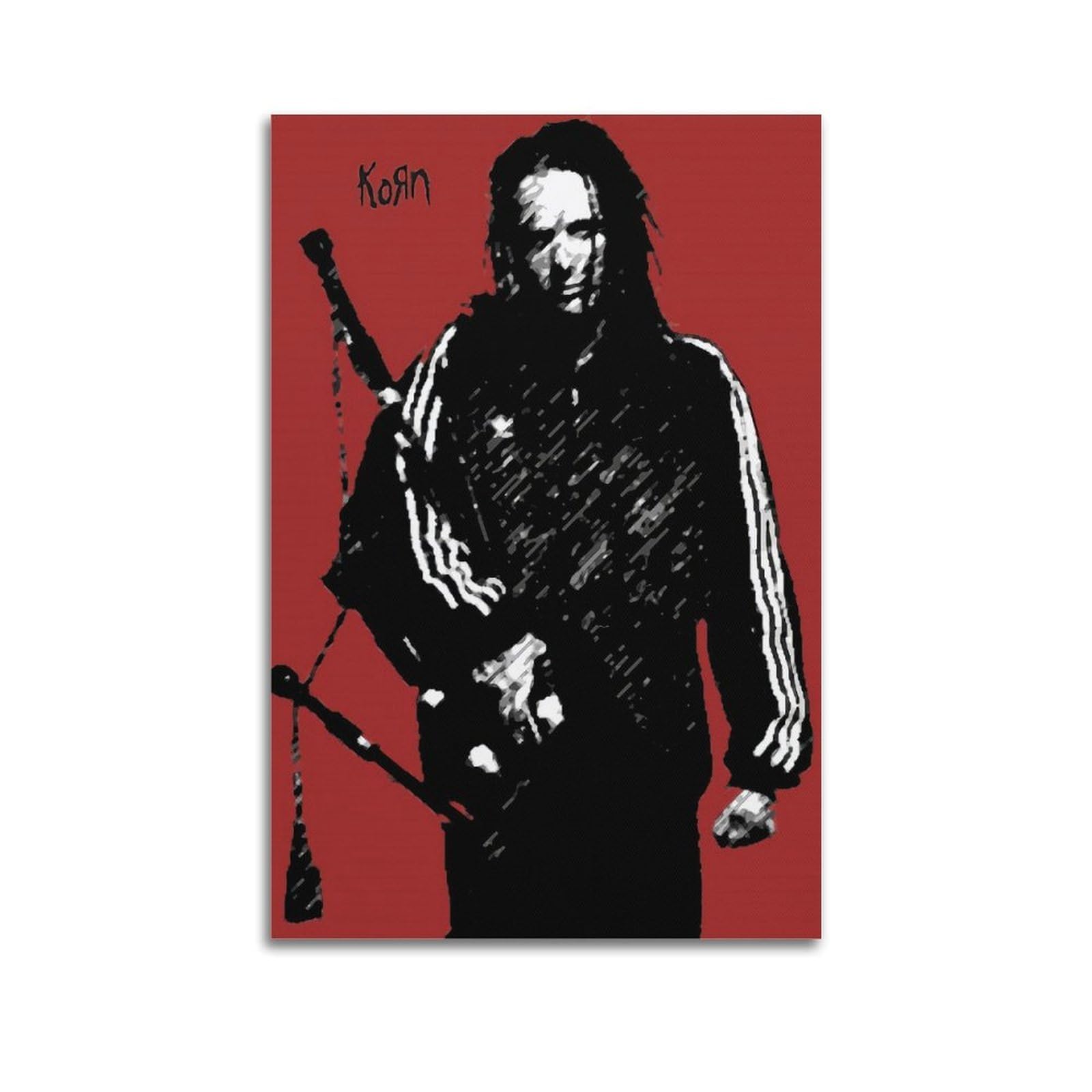 Fdrpmhc Unframe-Style Singer Band Poster Korn Canvas Wall Art Decor Living Room Modern Family Bedroom 16X24inch(40X60cm)