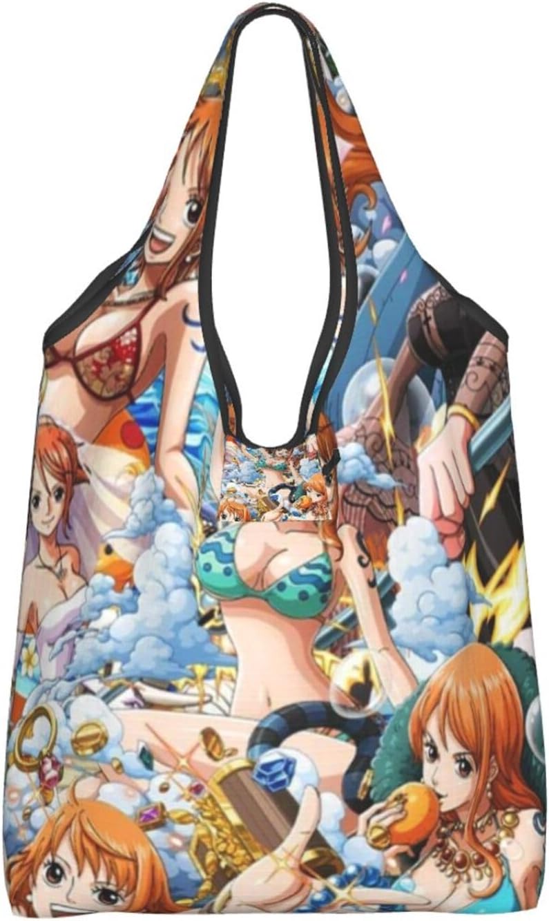 [Mineye] ワンピース エコバッグ ショッピングバッグ 大容量 ポーチ付き 折りたたみ コンパクト収納 おしゃれ ギフト ショ