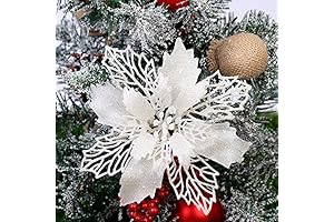 GL-Turelifes Artificial Poinsettia Flowers for Christmas Tree