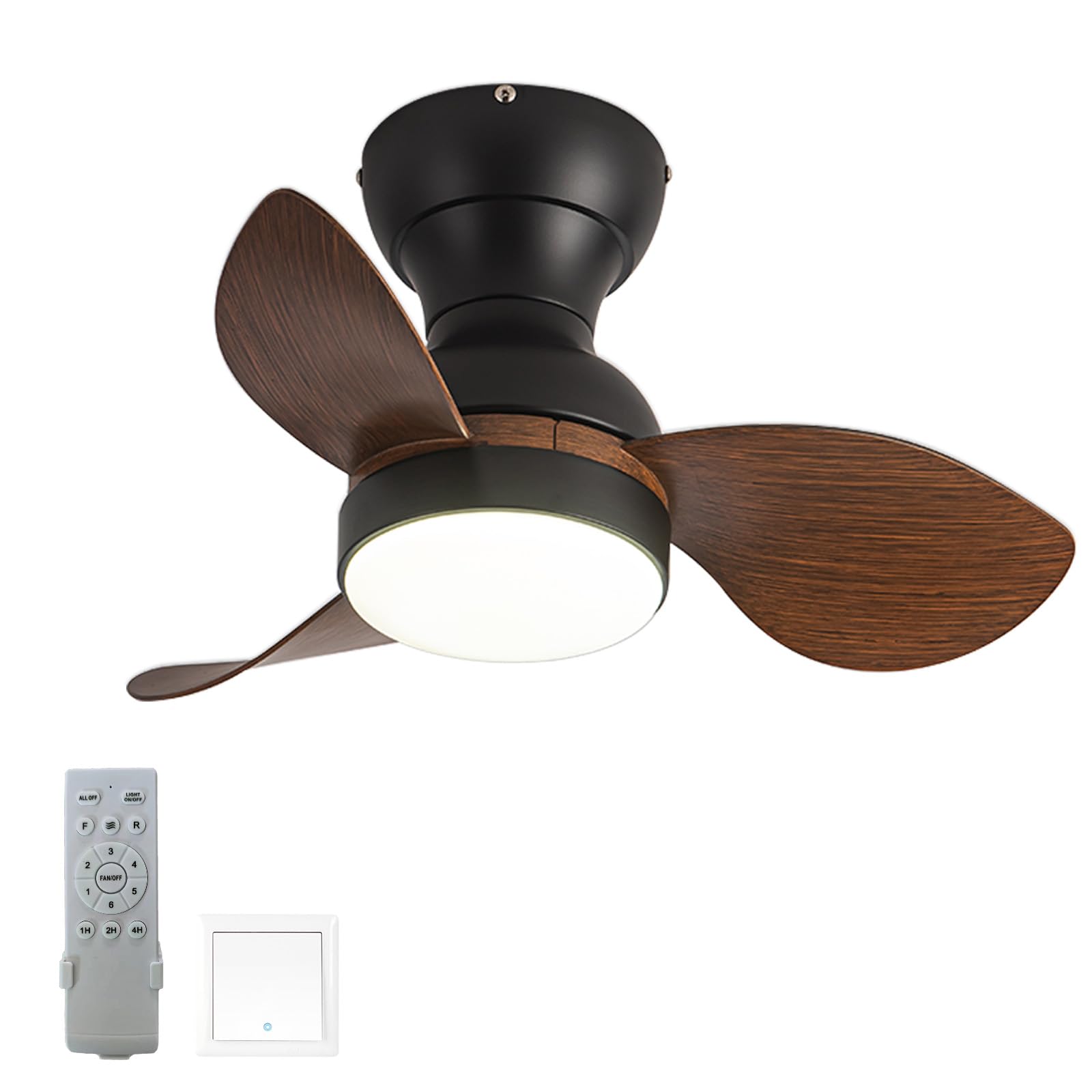 Plafondventilator LumiFan Zwart 59cm Lichtkleur Instelbaar & Remote kopen bij
