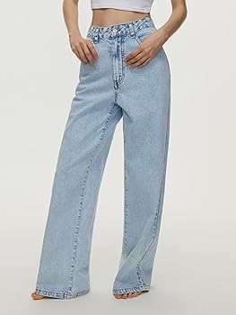 Amazon.com: Expeumer Jeans Pants Trousers Denim Women's