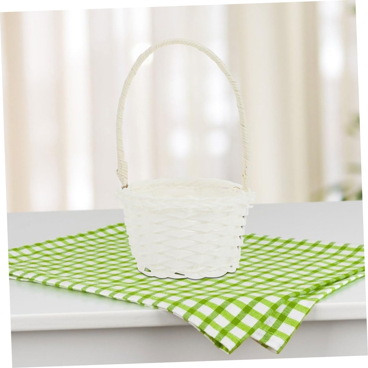 Cabilock 15pezzi Cesta Intrecciata Rattan Per Frutta e Verdura Da Stile Rustico Per Cucina e Decorazione Casa Piccole Borse Portatili Per Raccolta e Stoccaggio