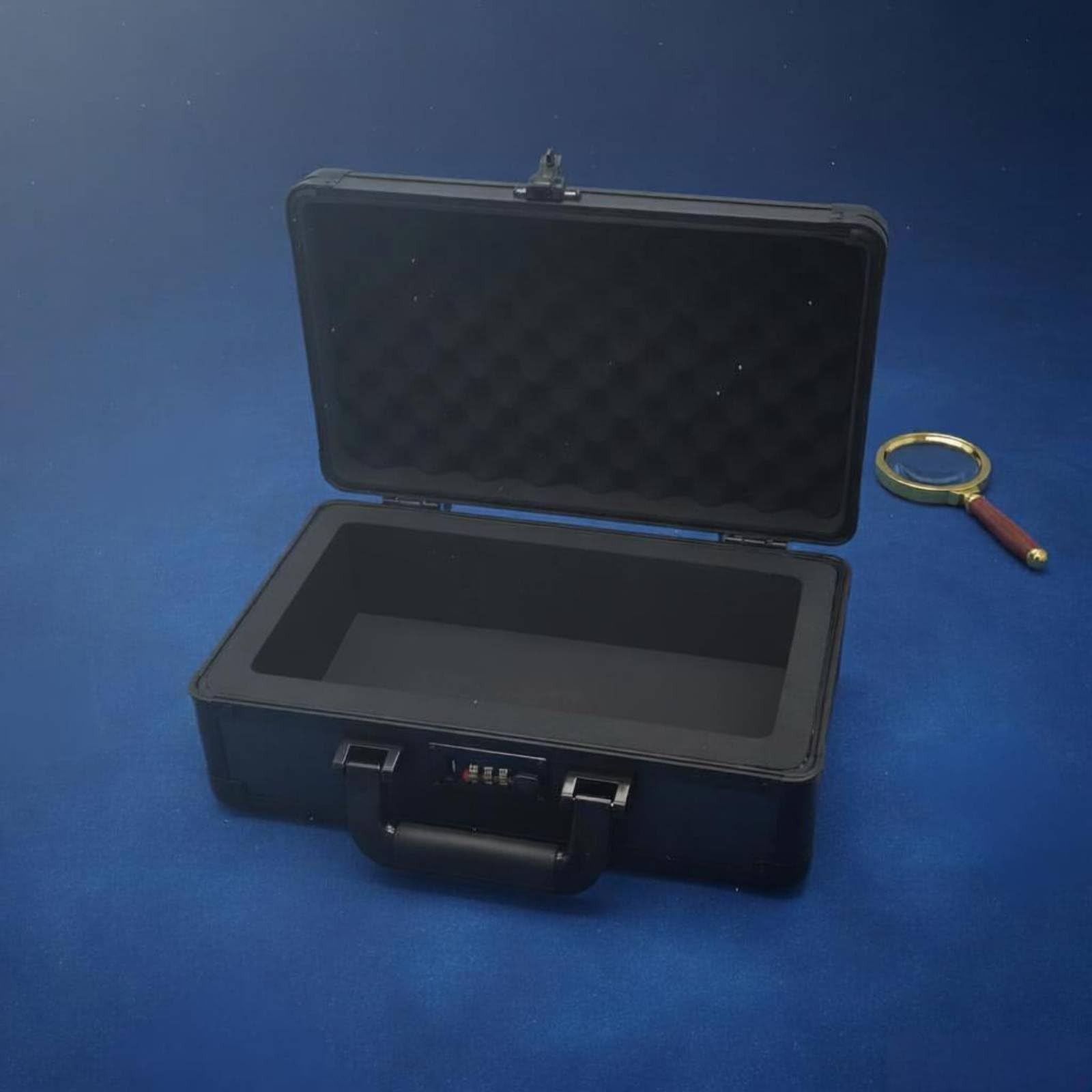 Karten Aufbewahrungsbox Sammelkarten Koffer Schutzkoffer Transportkoffer mit Zahlenschloss aus Aluminiumlegierung Und EVA Staub- Und Feuchtigkeitsgeschützt für Zuhause Büro Messen Transport