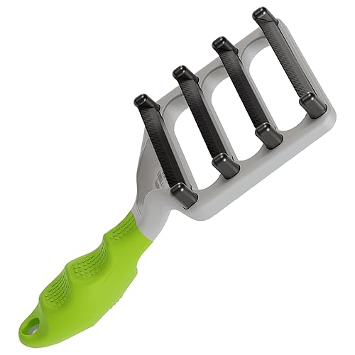 FUR4 Deshed - Cepillo para perros de pelo corto, herramienta de aseo para perros con 4 bordes compuestos de fibra de carbono para eliminar el pelo