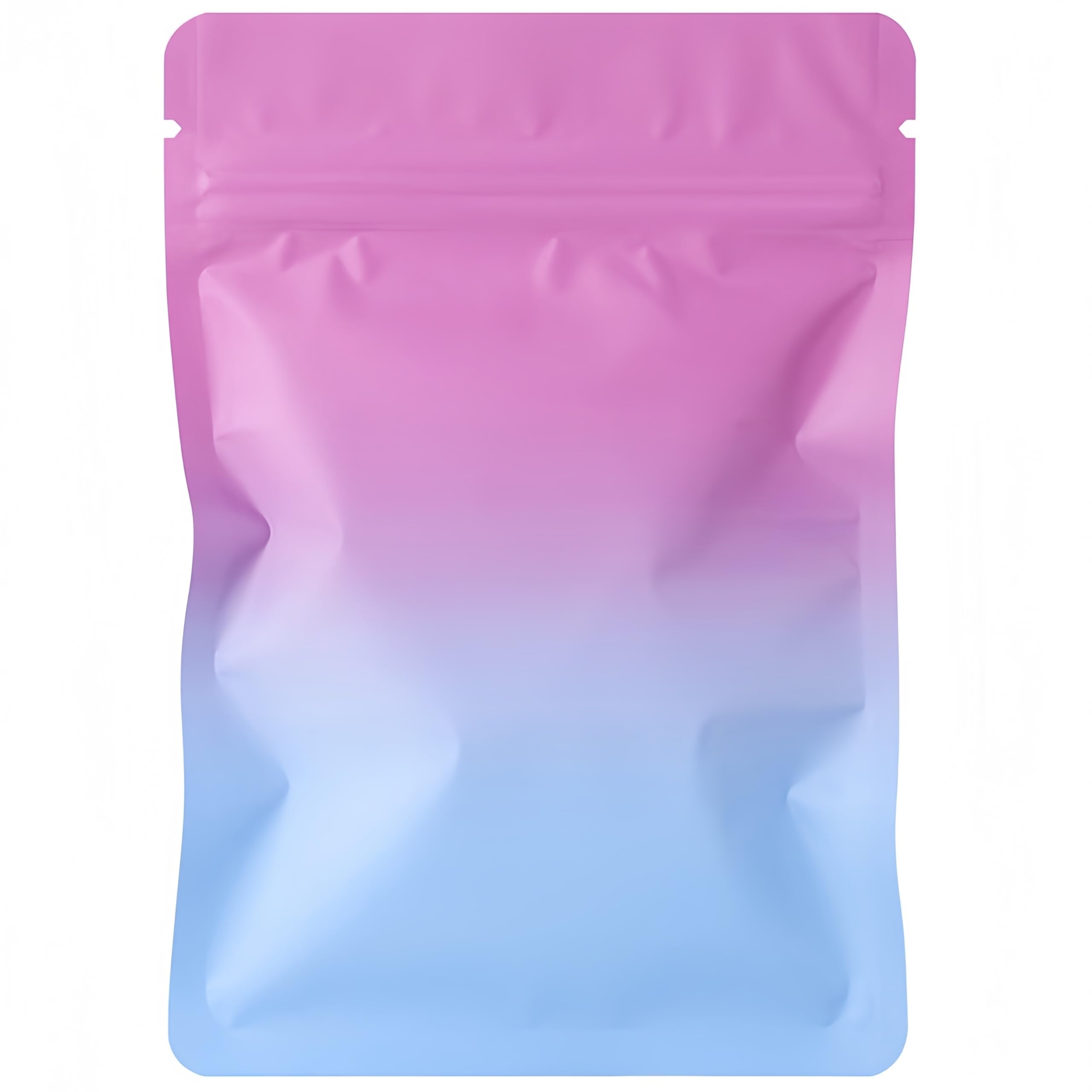 100Pcs Mylar Bags,Resealable Bags Small Foil Ziplock Bags,Smell Proof Bag,Mylar Bags 3.5 Grip Seal Packaging Baggies for Food,Jewelry, Electronics (Purple - blue, 10.5x15cm - 100pcs)