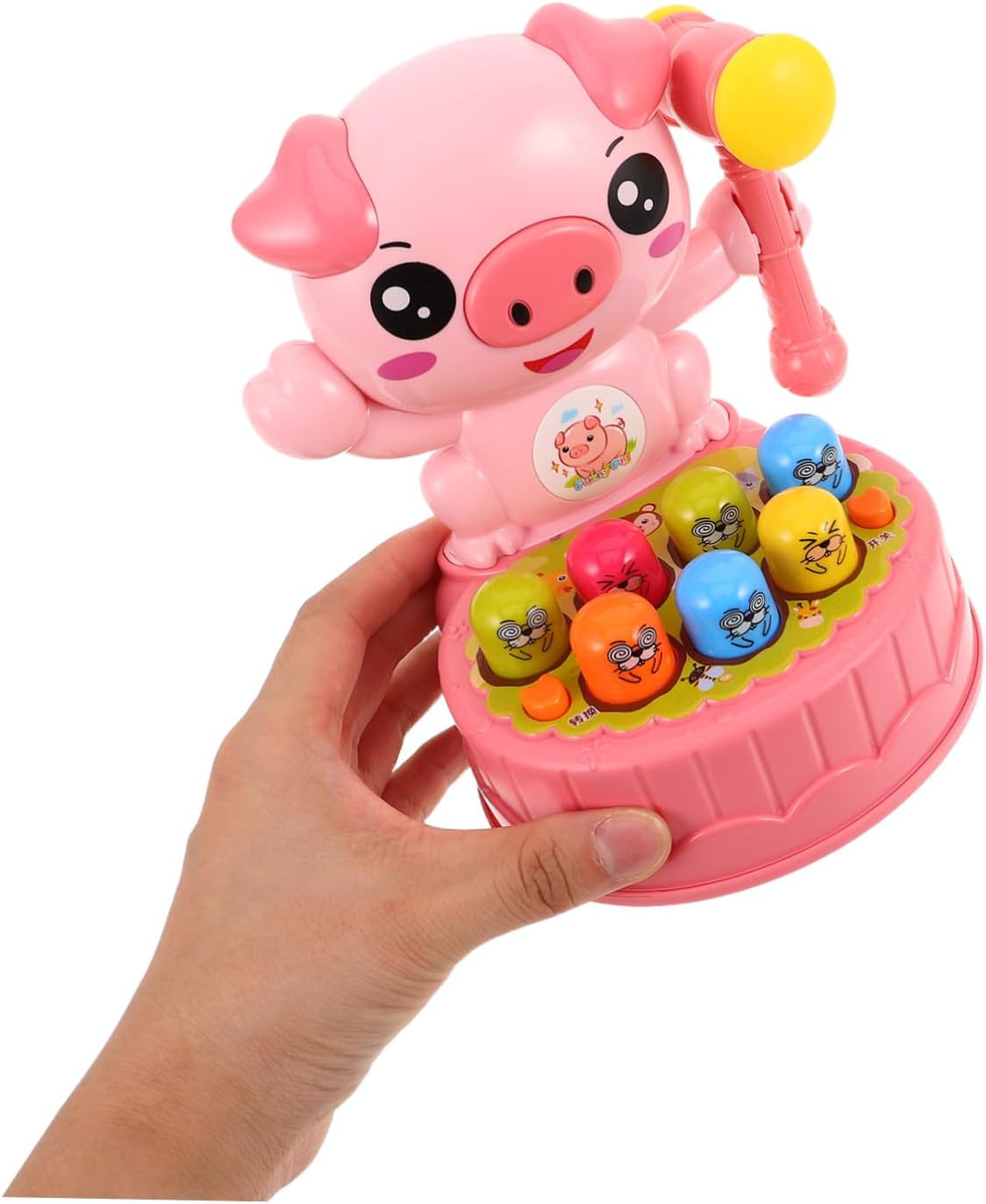 Interactive Cartoon Whack Hammer Game for Educational Early Learning Enhancing Motor Skills and Cognitive Development with Unique Stylish Design for Boys and Ages