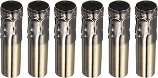 MECCANIXITY Candle Socket Covers, 4 Inch Tall Chandelier Sleeves Bulb Light Base Holder, Bronze Pack of 6