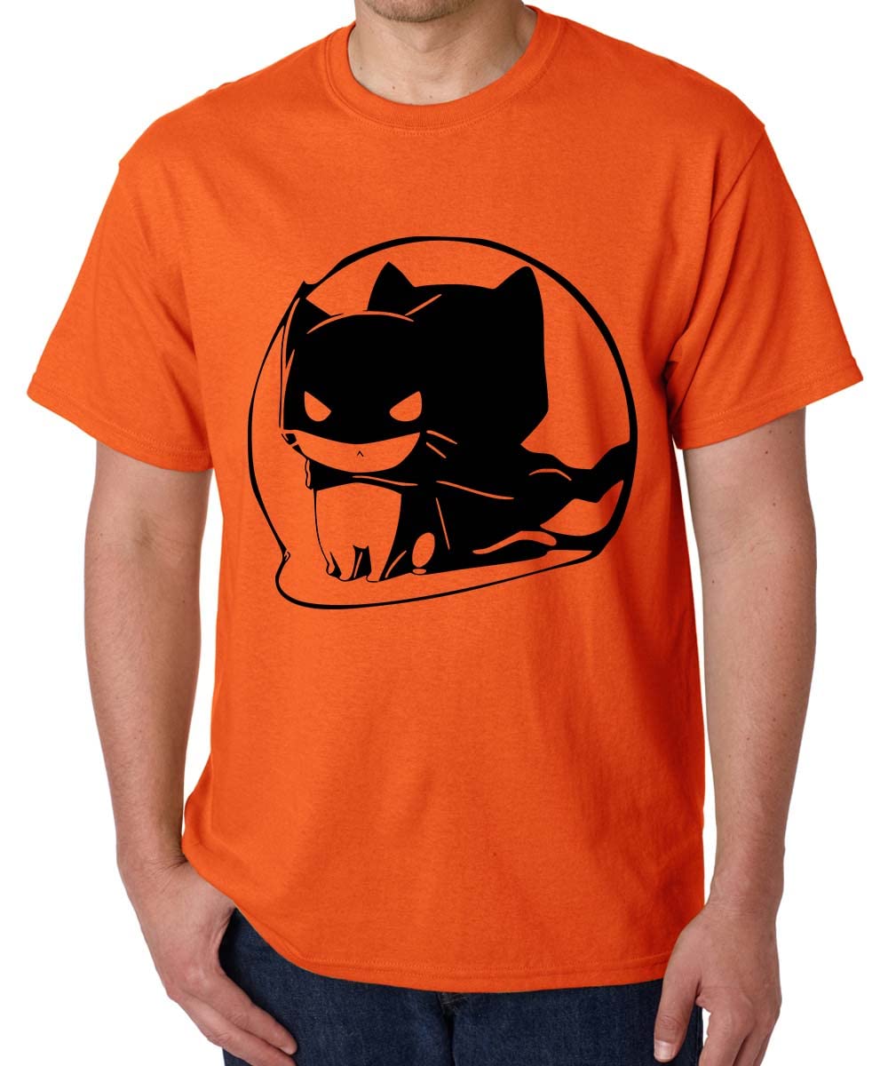 CaseriaMen's Cotton Printed T-Shirt -Cat Cat Mask | 100% Cotton | Half Sleeves | Regular Fit | Printed | Round Neck | Graphic T Shirt