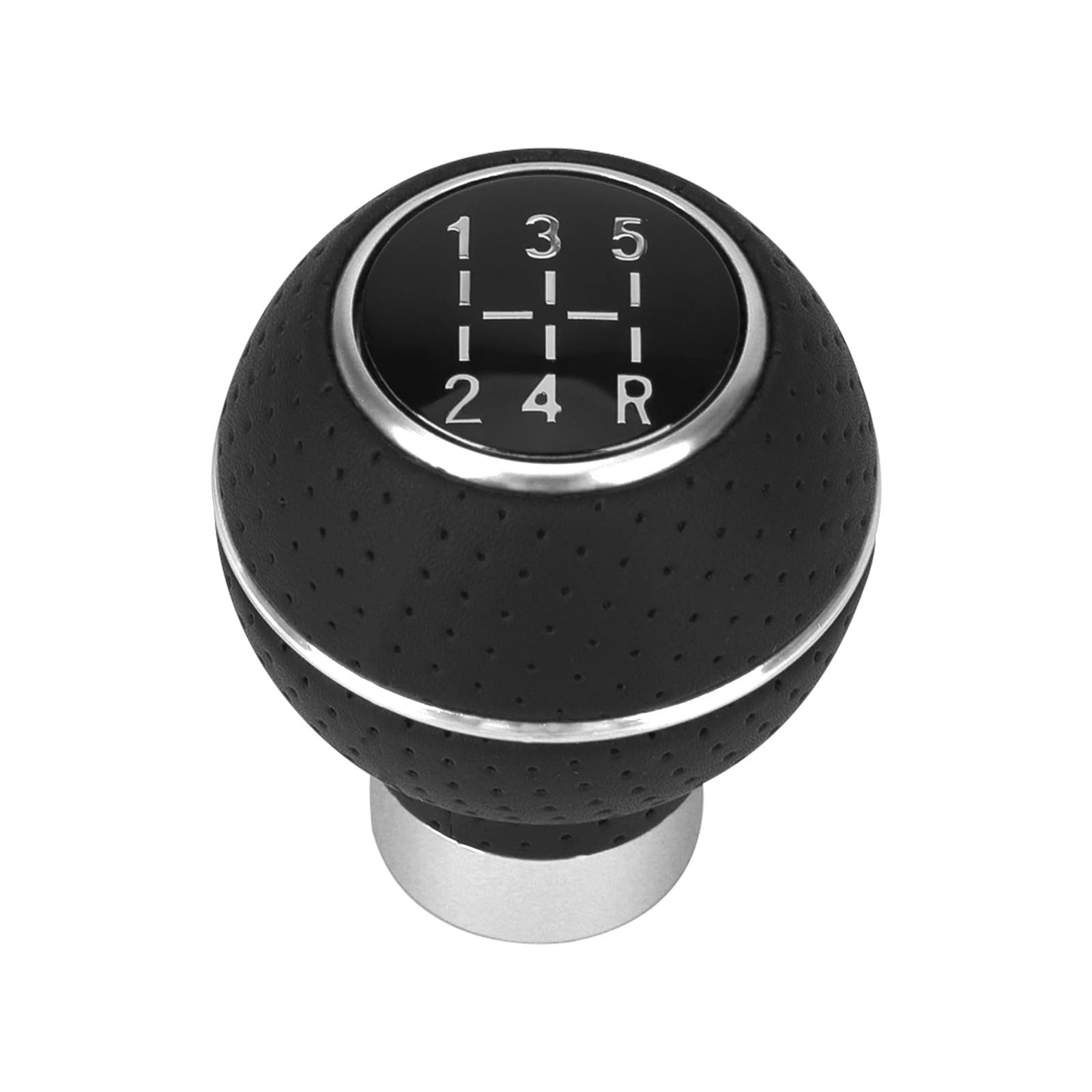 Xexjhqq Silver Gear Stick Knob For Focus For Mk2 For Daewoo 5 Speed Gear Shift Knob Aluminium Universal Lever For M8 M10 M11 M12 Manual Transmission(Silver)