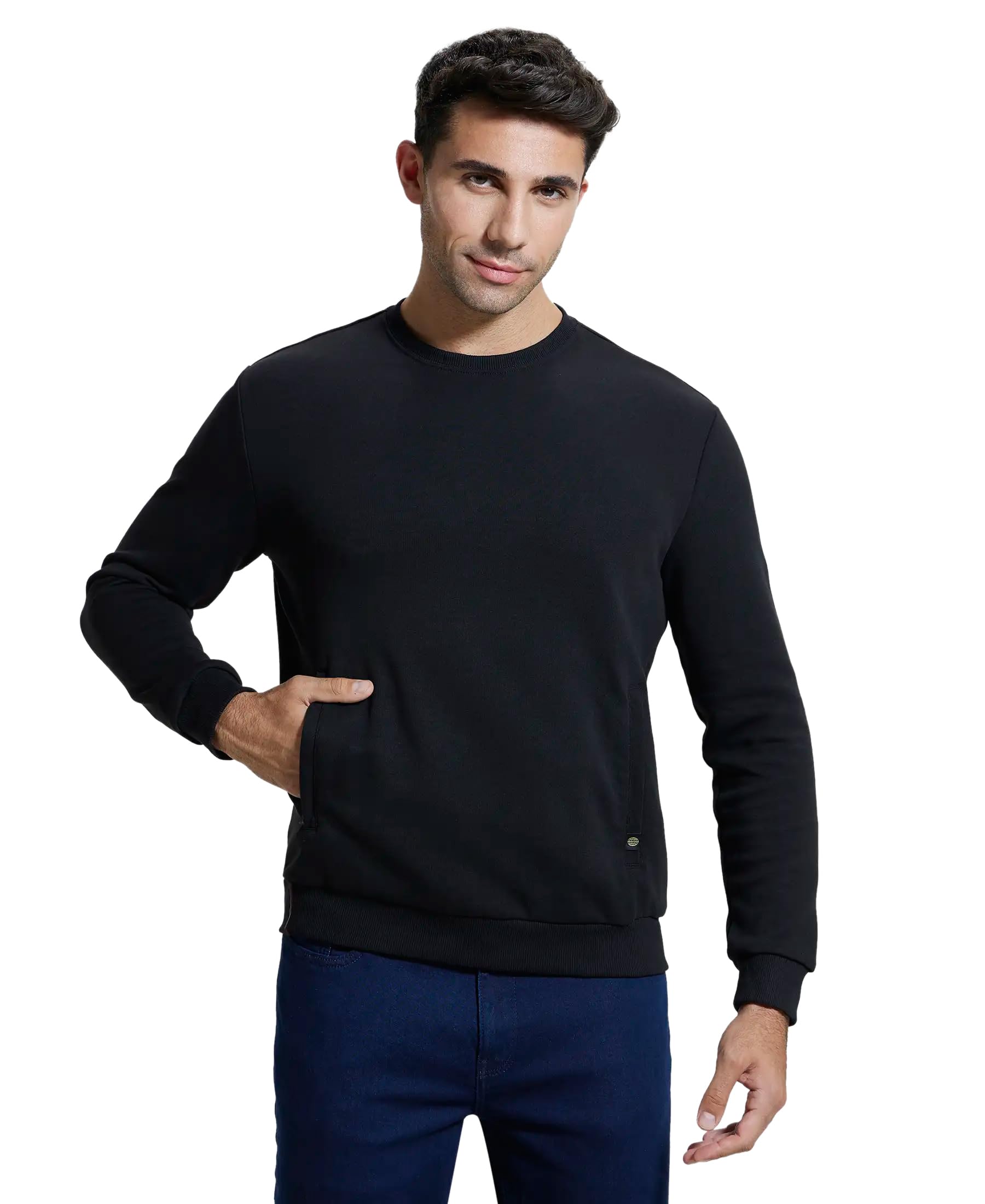 Jockey IM11 Men's Super Combed Cotton Rich Plated Sweatshirt with Zipper Pockets-picture-29