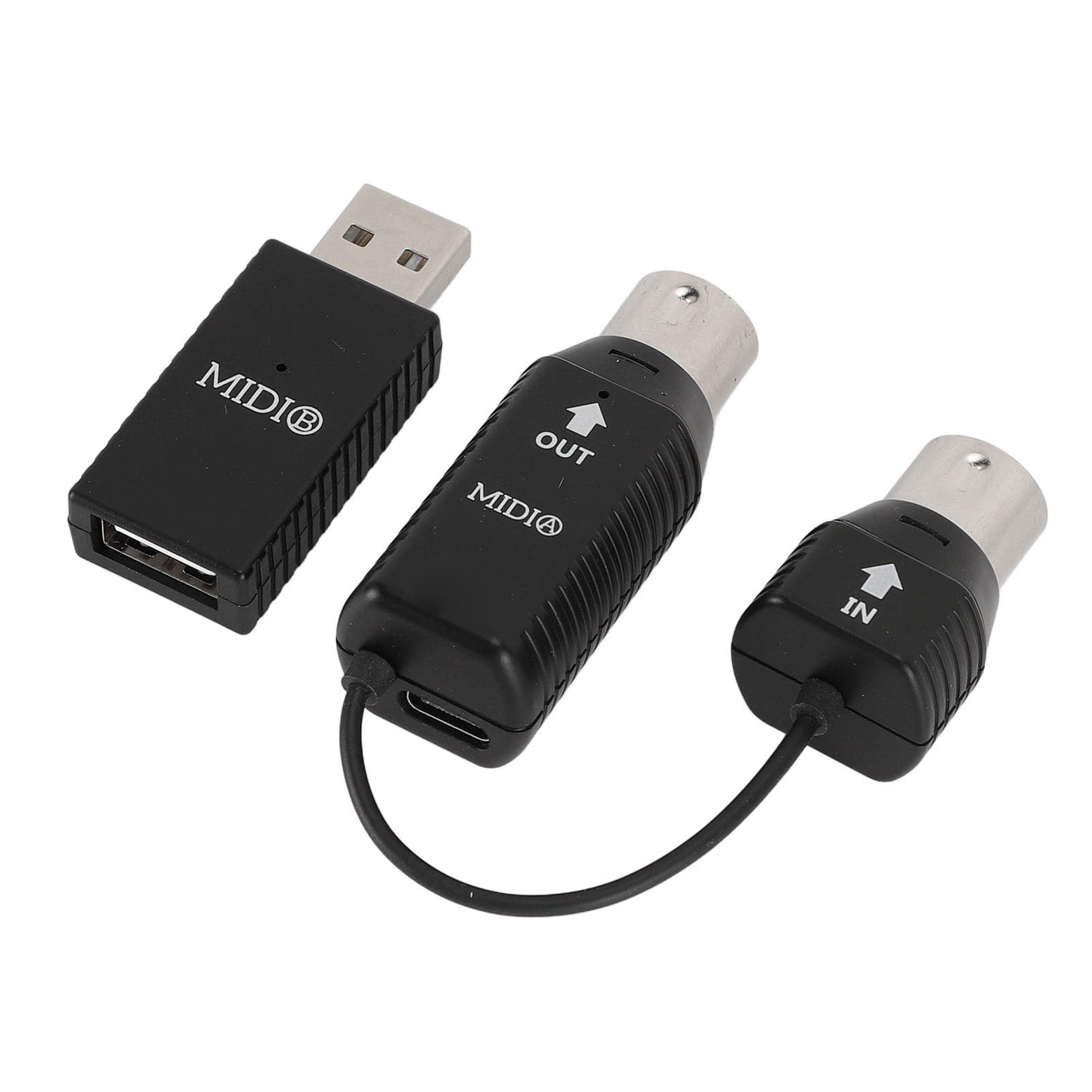 Cordless MIDI Adapter, 2.4GHz Cordless MIDI Adapter for MIDI Controllers Electric Pianos Keyboards Drums, for OS X for