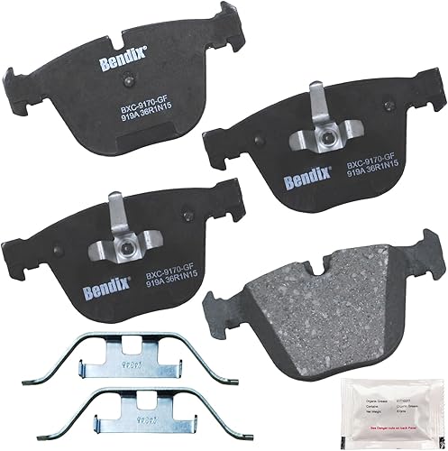 Miniatura 322 de Bendix Priority1 CFC154 - Juego de pastillas de freno de disco para Avanti II, Century, LeSabre, Regal, Riviera, chasis comercial, DeVille