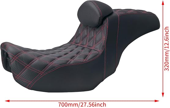 Motocycle Seat Driver & Passenger Seat Fit for Harley Dyna Wide Glide Low Rider Street Bob Fat Bob FXDF Super Glide Custom FXDC 2006-2017